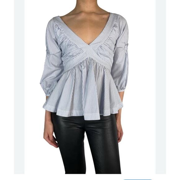 Piamita Pima Strapped Blouse 100% cotton M - Picture 2 of 10